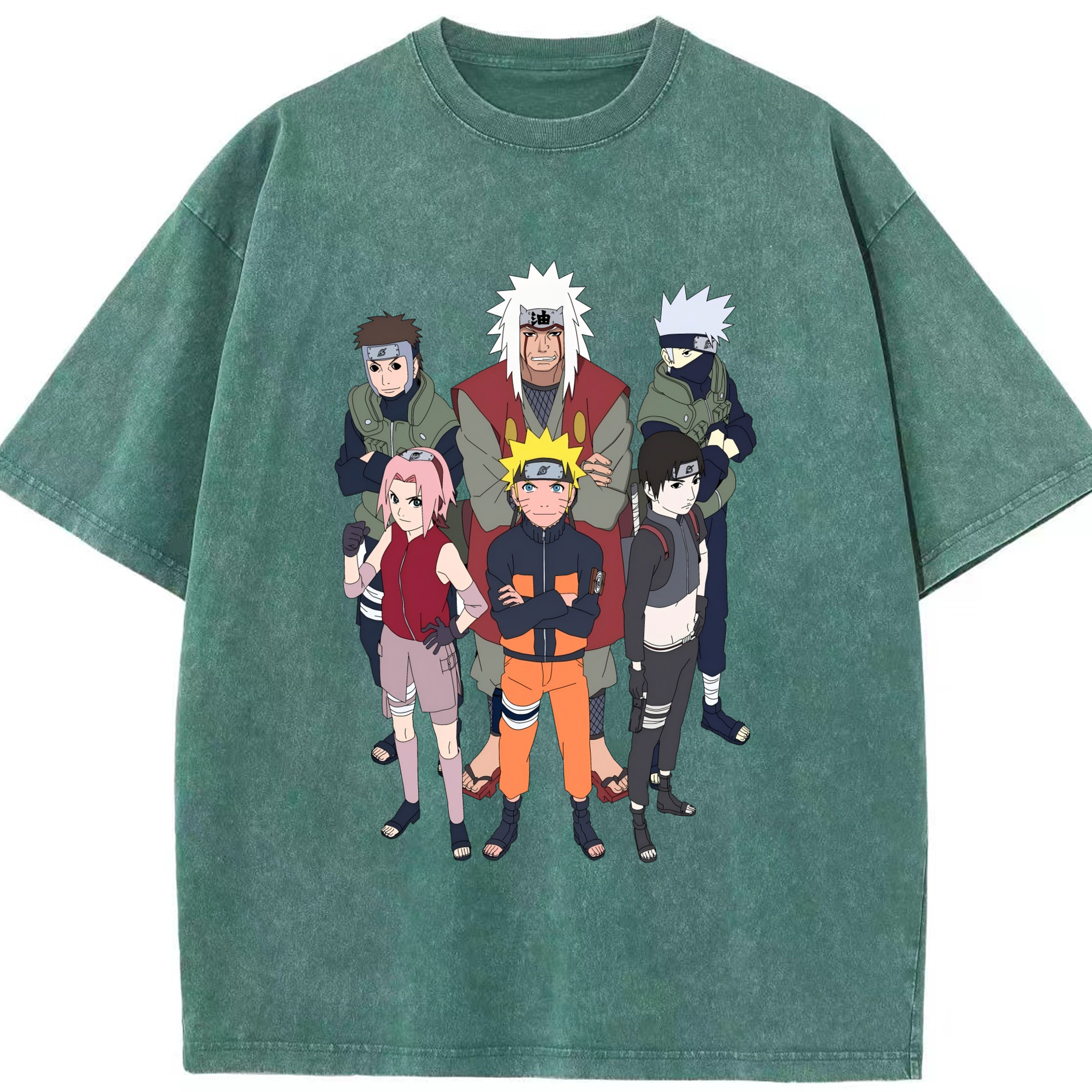 （画像用） NARUTO -ナルト- うずまき ナルト Uzumaki Naruto 綿100% ヴィンテージ風 半袖Tシャツ（フロントプリント）